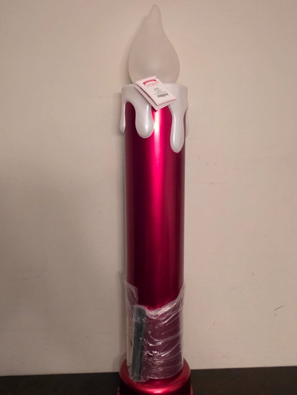 Nostalgic Blow Mold Candle by Mr. Christmas is a 36" tall pillar candle - NEW